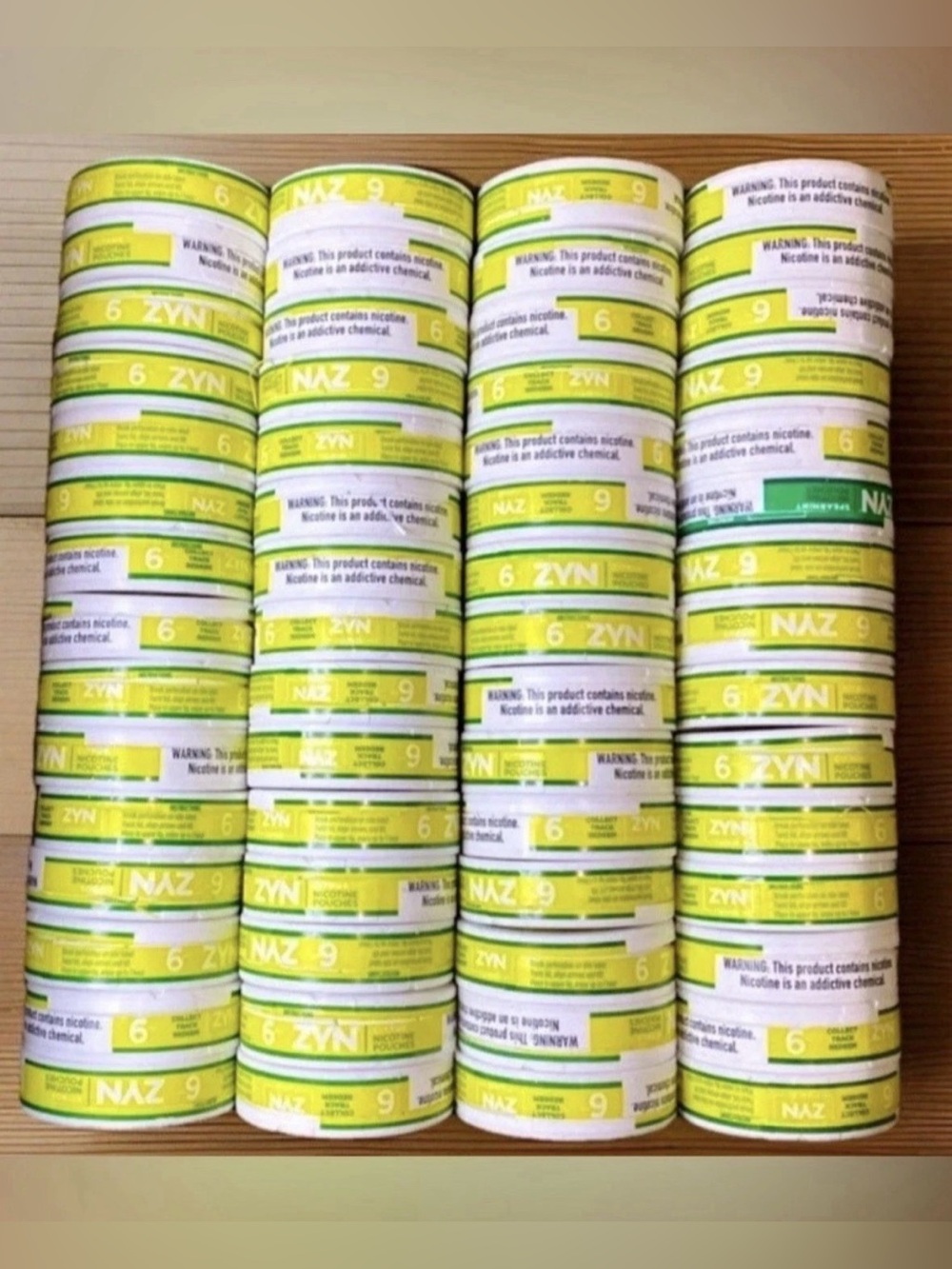 60 Empty Zyn Cans Unused Reward Codes